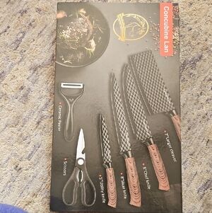 Black and Brown Knife Set